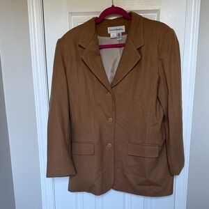 Camel color wool blazer